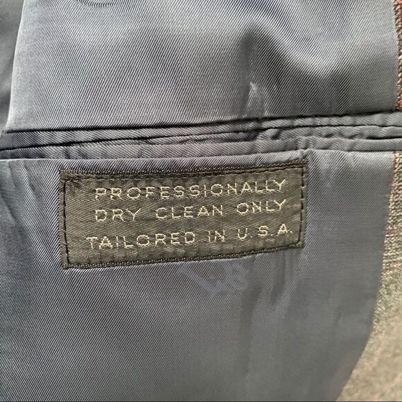 DIOR Vintage 90’s Muted Houndstooth Plaid Sport Jacket - Picture 13 of 14